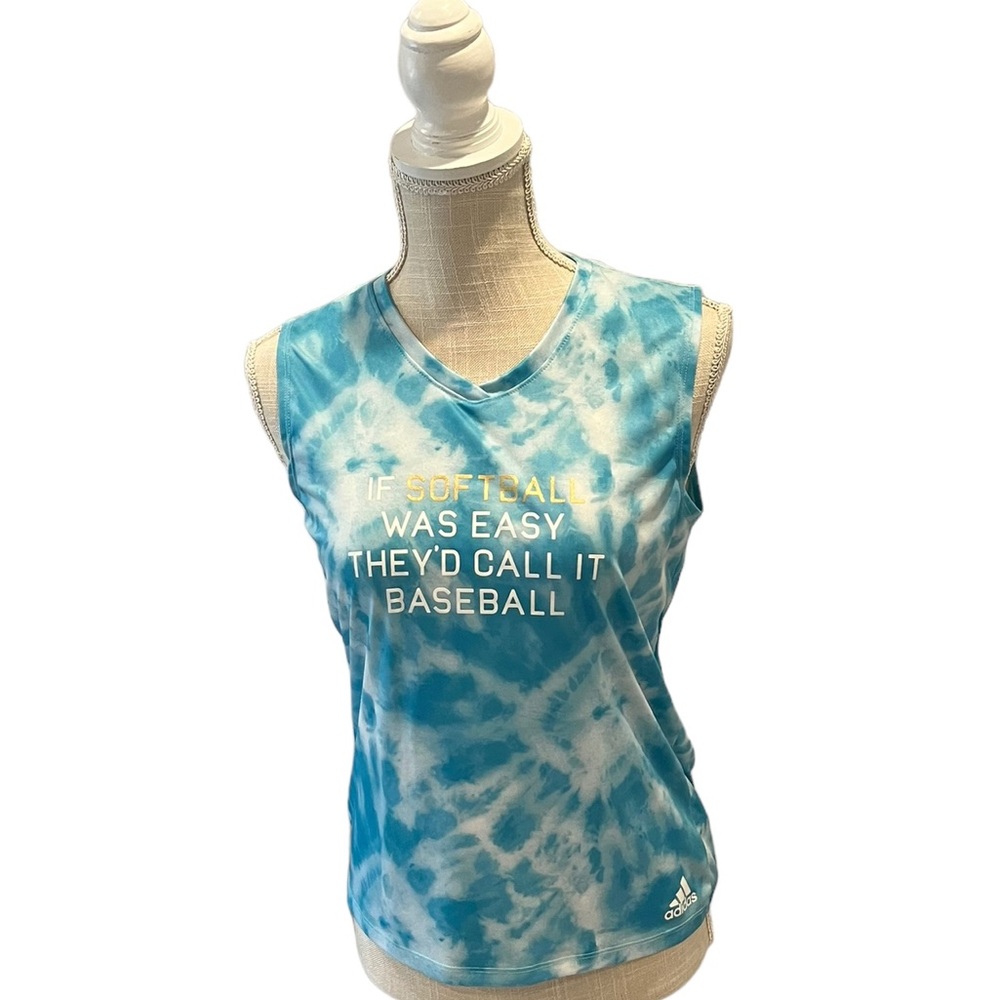 Adidas “if it were easy, they would call it baseball quotation” softball shirt.